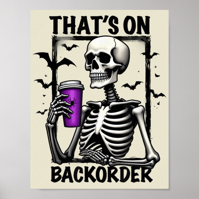 Das ist auf Backorder Halloween Pharmacy Tech Poster (Vorne)