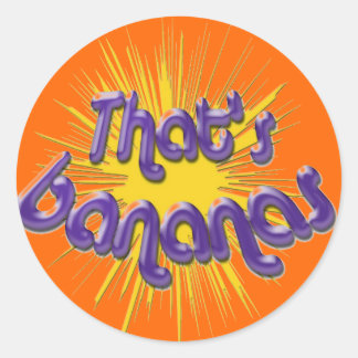 DAS IST BANANEN RUNDER AUFKLEBER