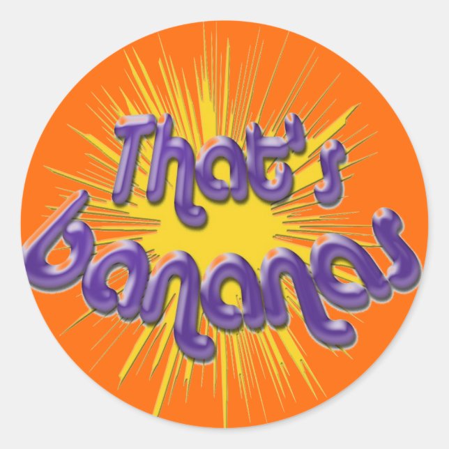 DAS IST BANANEN RUNDER AUFKLEBER (Vorderseite)