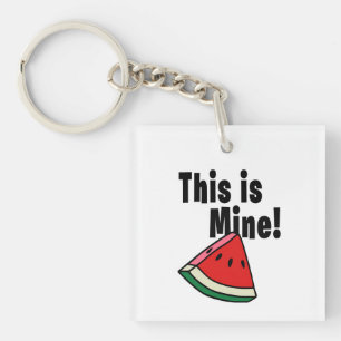 Das ist Bergwerk - Wassermelone Schlüsselanhänger