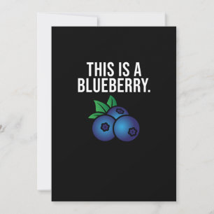 Das ist Blueberry Niedliche Blaubeeren Eater Berry Dankeskarte