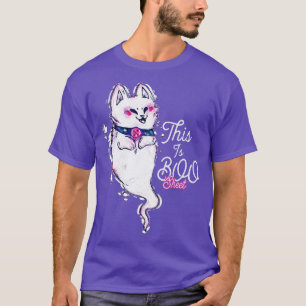 Das ist Boo-Blatt lustige Halloween-Katz-Geist T-Shirt
