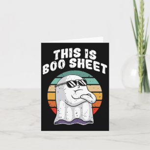 Das ist Boo Sheet Fun Halloween Kostüm Ghost Puff Karte
