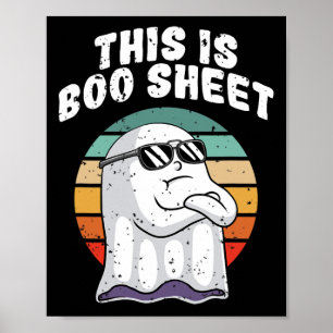 Das ist Boo Sheet Fun Halloween Kostüm Ghost Puff Poster