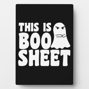 Das ist Boo Sheet Geist Lustiges Halloween Kostüm Fotoplatte