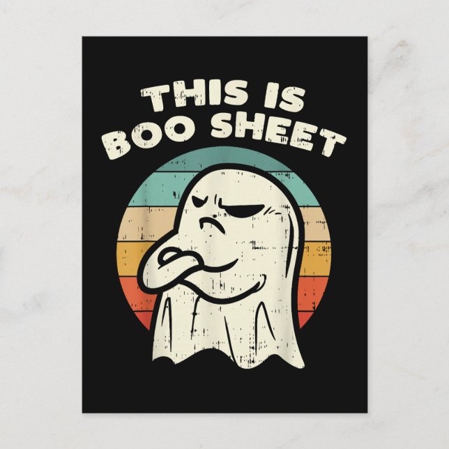 Das ist Boo Sheet Geist  Postkarte (Vorderseite)
