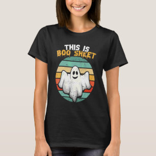 Das ist Boo Sheet Geist Retro Halloween Kostüm Mic T-Shirt
