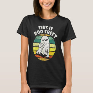 Das ist Boo Sheet Geist Retro Halloween Kostüm Mic T-Shirt