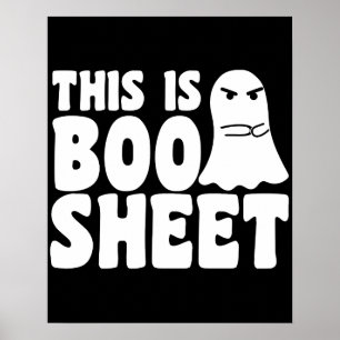 Das ist Boo Sheet Gespenst Lustiges Halloween Kost Poster