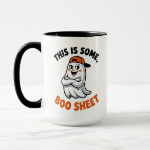 Das ist Boo Sheet Ghost Groovy Halloween Kostüm Tasse
