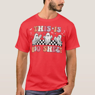 Das ist Boo Sheet Ghost Halloween Retro Groovy T-Shirt