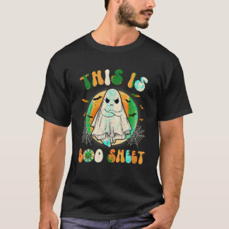 Das ist Boo Sheet Ghost Retro Halloween Kostüm Fu T-Shirt