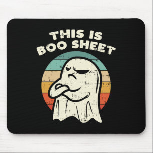 Das ist Boo Sheet Ghost Retro Halloween Kostüm Ich Mousepad