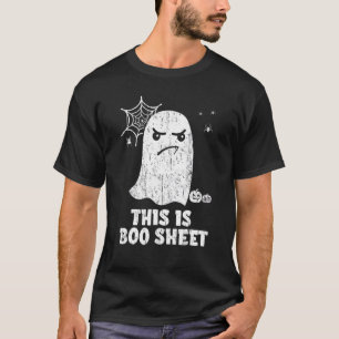 Das ist Boo Sheet Ghost Retro Halloween Kostüm Ich T-Shirt