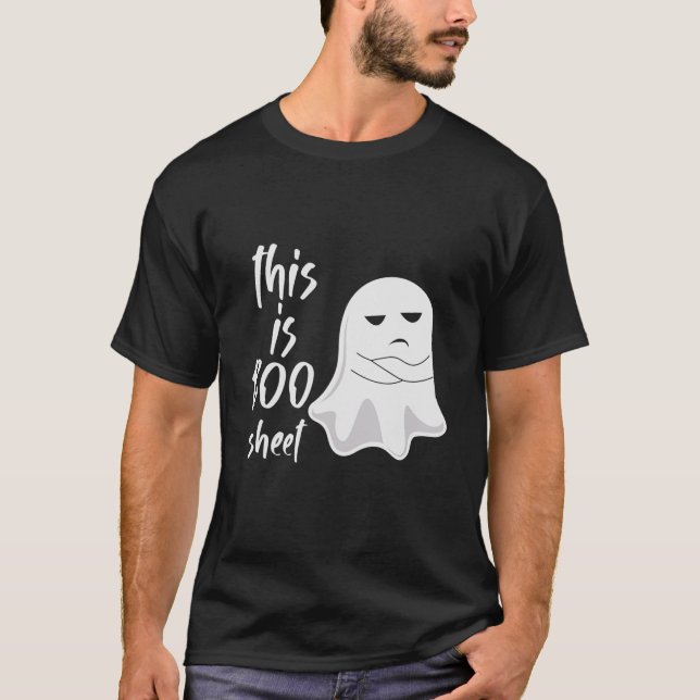 Das ist Bootsheet Funny Halloween Ghost T-Shirt (Vorderseite)