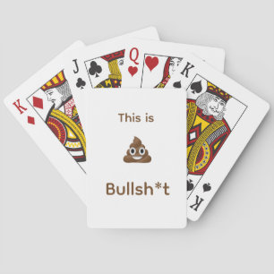 Das ist Bull Poo Emoji Funny Spielkarten
