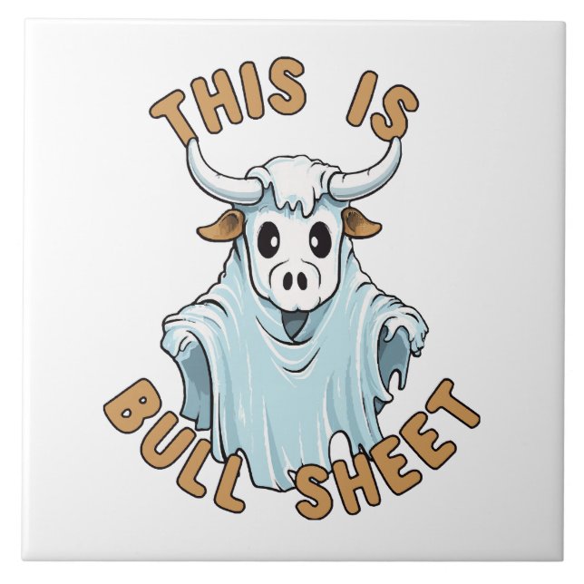 Das ist Bullblech - lustiges Bootblatt Fliese (Vorderseite)
