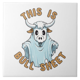 Das ist Bullshit - lustiges Boo-Blatt Fliese