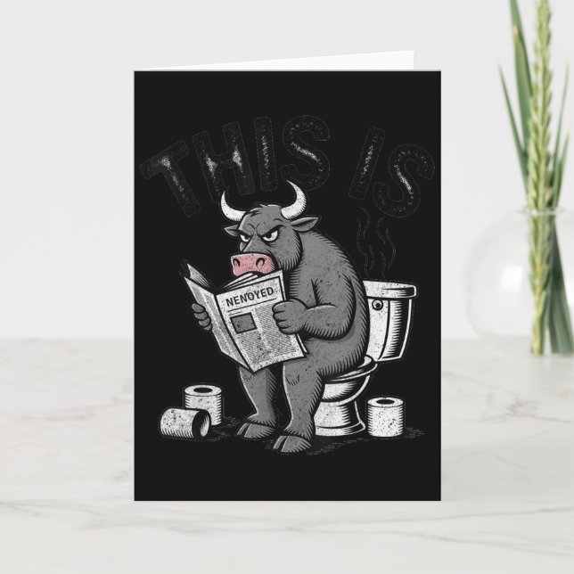 Das Ist Bullsht Sarkastisch Lustig  Karte (Vorderseite)