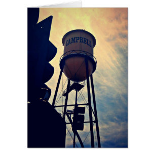 Das ist Campbell CA, Campbell Water Tower Card