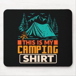 Das ist Camping-Shirt lustiger Camper vintage Mousepad