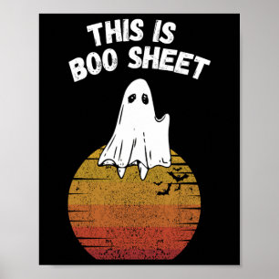 Das ist das Boo Sheet Ghost Retro Halloween Easy C Poster