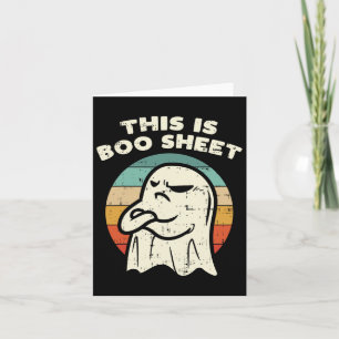 Das ist das Bootblatt Ghost Retro Halloween Kostüm Karte