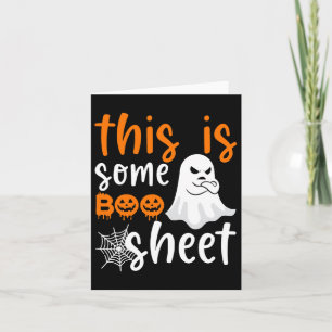 Das ist das Bootblatt Ghost Retro Halloween Kostüm Karte