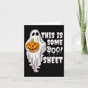Das ist das Bootblatt Ghost Retro Halloween Kostüm Karte