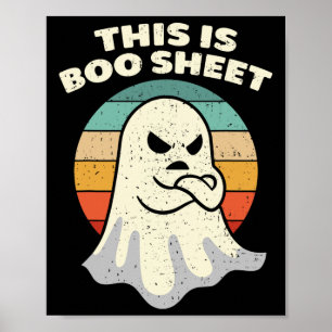 Das ist das Bootblatt Ghost Retro Halloween Kostüm Poster