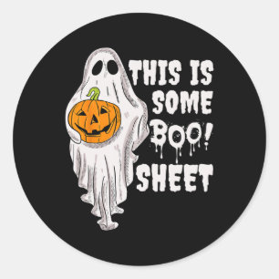 Das ist das Bootblatt Ghost Retro Halloween Kostüm Runder Aufkleber