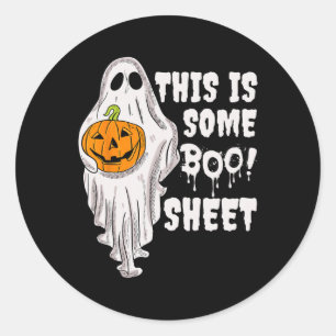 Das ist das Bootblatt Ghost Retro Halloween Kostüm Runder Aufkleber