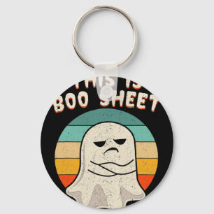 Das ist das Bootblatt Ghost Retro Halloween Kostüm Schlüsselanhänger