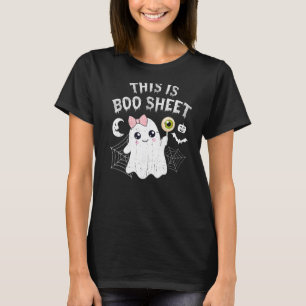 Das ist das Bootblatt Pink Bow Halloween Ghost-Kos T-Shirt