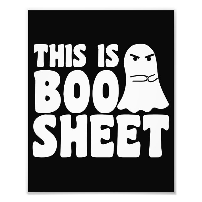 Das ist das Bootschild Ghost Funny Halloween-Kostü Fotodruck (Vorne)