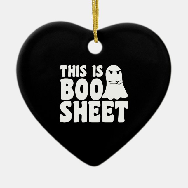 Das ist das Bootschild Ghost Funny Halloween-Kostü Keramik Ornament (Vorne)