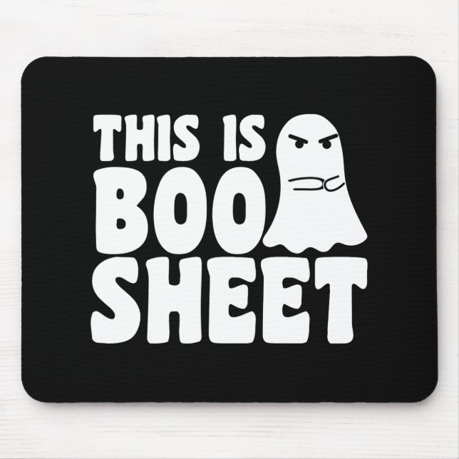 Das ist das Bootschild Ghost Funny Halloween-Kostü Mousepad (Vorne)