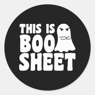 Das ist das Bootschild Ghost Funny Halloween-Kostü Runder Aufkleber