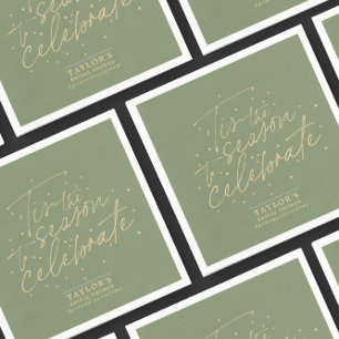 Das ist das Brautparty des Grünen Moos Winter Serviette