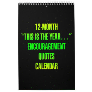 "Das ist das Jahr..." Ermutigungszitate Kalender