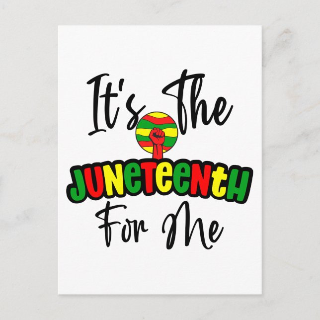 Das ist das Jüngste für mich Melanin Black Sista B Postkarte (Vorderseite)