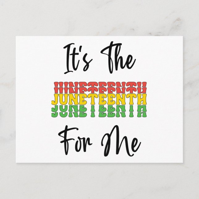 Das ist das Jüngste für mich Melanin Black Sista B Postkarte (Vorderseite)