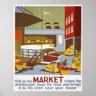 Das ist das Marktplakat Poster