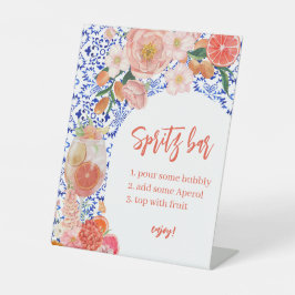 Das ist das mediterrane Spritz Bar Brautparty Sockelschild