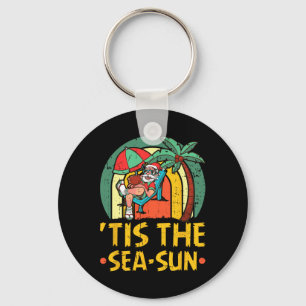 Das ist das Meer-Sonne-Weihnachten im Juli-Santa-S Schlüsselanhänger
