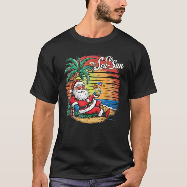 Das ist das Meer Sun Santa Summer Boys Hawaiian Ch T-Shirt (Vorderseite)