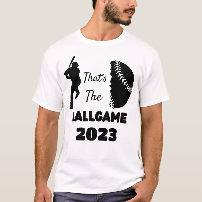 Das ist der Ballgame Baseball Abschluss T - Shirt (Vorderseite)