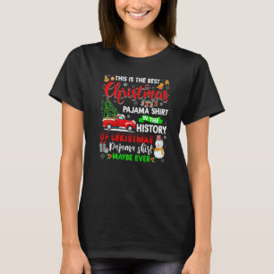Das ist der beste Weihnachts-Pajama-Strumpf-Hut Sa T-Shirt