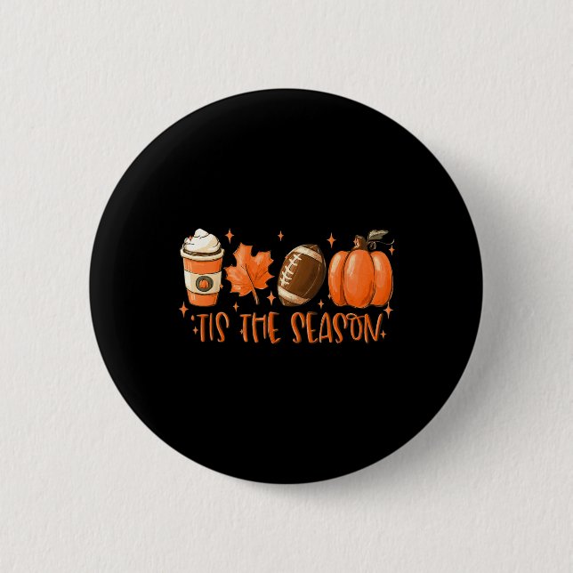 Das ist der Erntedank der Saison Fußball Fall Button (Vorderseite)