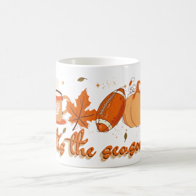 Das ist der Fall des Fußball-Kürbiss der Saison Kaffeetasse (Mittel)